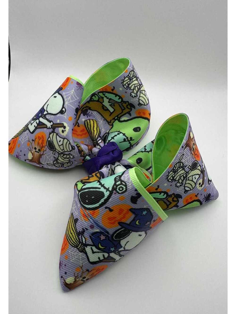 Halloween Snoopy Boutique Hair Bow 6 Inch